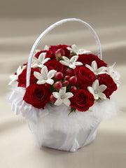 Love and Purity Flower Gift Basket