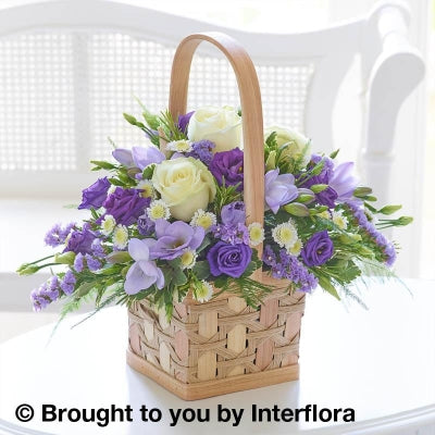 Scented Lilac White Basket
