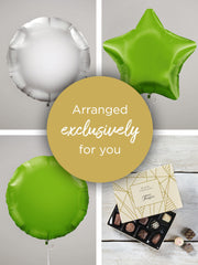 Celebration Gift Set with Chocolates and Balloon