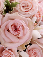 Soft Pink Rose & Orchid Bridal Bouquet